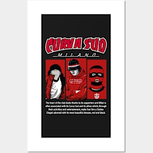 milan curva south Posters and Art